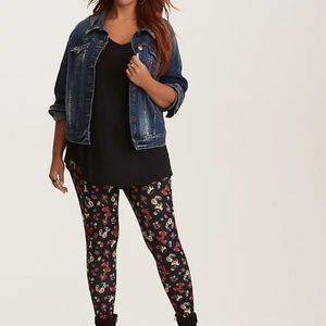 Torrid Snow White Bling Print Leggings 3x